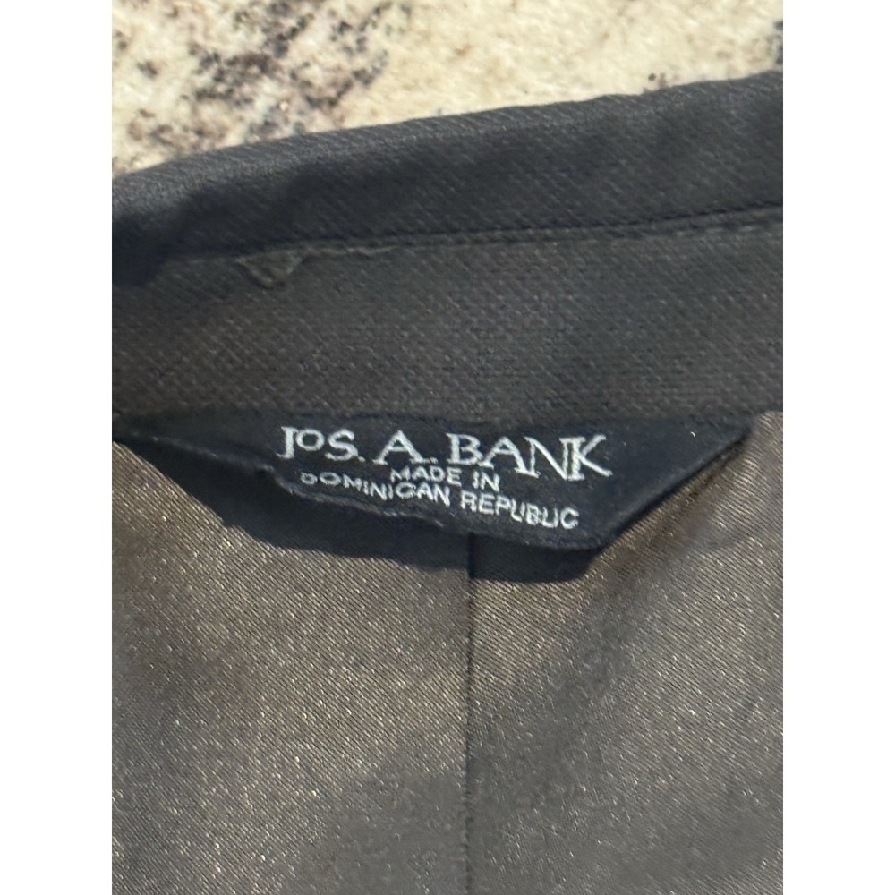 Jos A Bank 42R 100% Wool Blazer Sport Coat Brown 2 Button Notch Lapel - Picture 3 of 5